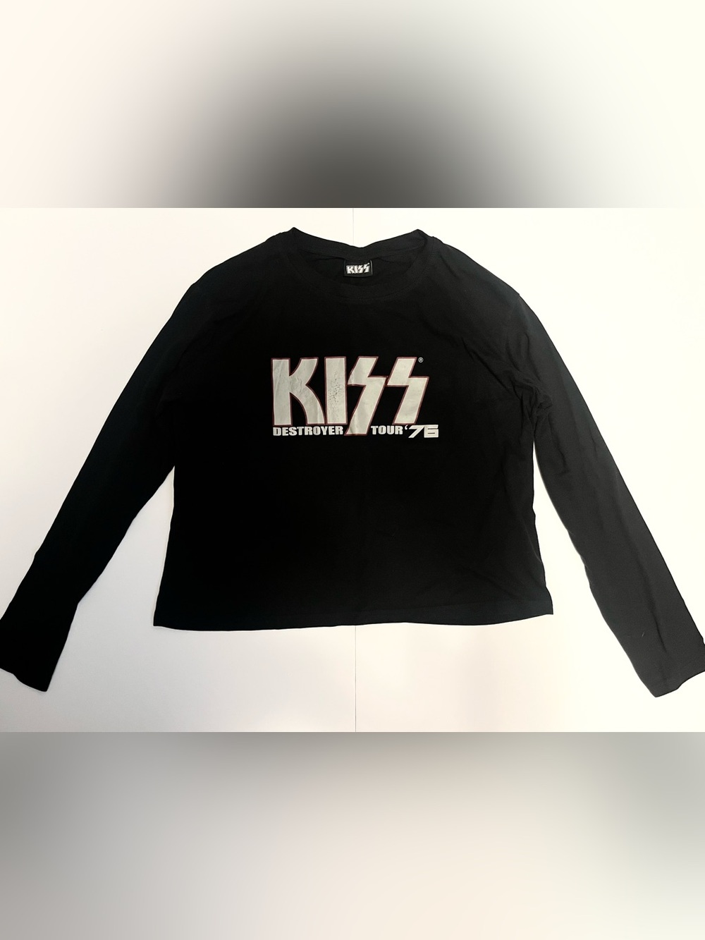 KISS Black 'Destroyer Tour '76' Long Sleeve Shirt